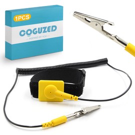CoguZed Anti Static Wrist Strap, 11"Adjustable ESD Wristband with Grounding Bracelet and Alligator Clip for Electronics, Anti Static Wristband Fits 6" to 8.5" Wrist