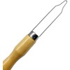 Button Hook and Zipper Pull Assist Tool with Wooden Handle