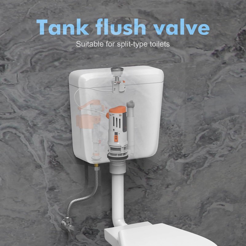 Ibergrif Universal Cable Mechanism for Toilet Flush, Double Flush Valve