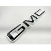 Auto Fit Front GMC Black White OVERLAY Emblem Badge Fit