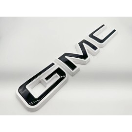 Auto Fit Front GMC Black White OVERLAY Emblem Badge Fit 2023+ GMC Canyon