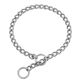 Olahibi Dog Chain Necklace, Training Collar, Stainless Steel Chain Slip Martingale Collars,for Large Dogs, Length 24 inch, Diameter 3.5mm.