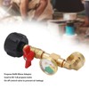Propane Refill Adapter with Pressure Gauge and On Off Control