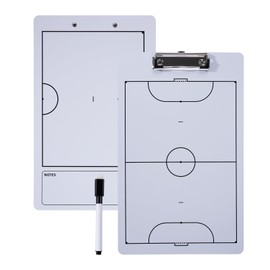 Miershanwell Football Tactics Board Magnetic, Portable Football Coaching Board Futsal Dry Erase Whiteboard Soccer Coach Marker Board Clipboard Folder Sport Equipment with Chess Piece Pen Eraser