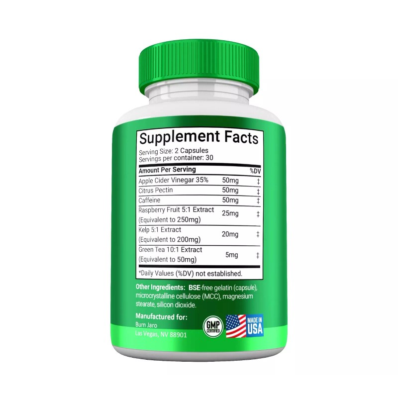 Burn Jaro Pills, Maximum Strength Supplement, BurnJaro Capsules (10 pack)