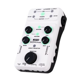 JOYO Audio Mixer USB Audio Interface Stereo XLR+48V Phantom Power Mixer for Live Streaming Recording Podcasting Plug & Play (MOMIX PRO)