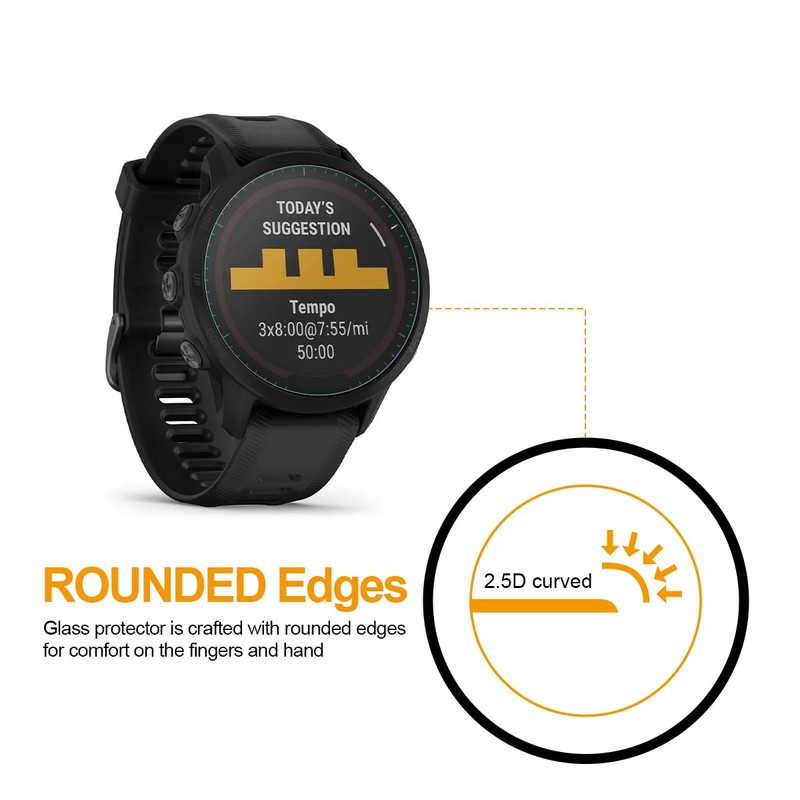 Supershieldz (3 Pack) Designed for Garmin Forerunner 955/955 Solar Tempered