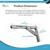 MARINE CITY Folding Shelf Bracket, 304-Grade Stainless Steel, Corrosion-Resistant, Rust-Proof,