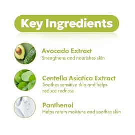 FRUDIA Crema facial de alivio de aguacate (0.35 onzas), hidratante facial coreano calmante y calmante con 62% de extracto de aguacate, pantenol y madecassoside para piel seca y sensible, vegana y libre de crueldad