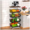 Gsiekare Fruit Vegetable Basket for Kitchen, 5 Tier Stackable Fruit