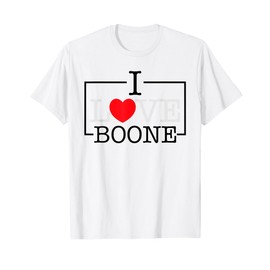 I Love Boone Heart Family Name Boone Groovy T-Shirt