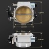 Tektall 92mm Aluminum Throttle Body with Throttle Position Sensors TPS