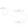 Acrylic Plinth Shelf Risers to Fit Detolf Cabinets Retail Shop