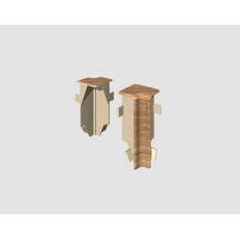 EGGER Inner Corner 6 cm Cubic Oak Reddish-Brown; Pack of 2