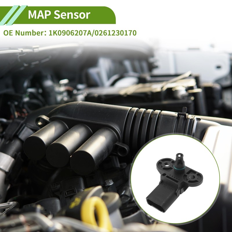 X AUTOHAUX Manifold Absolute Pressure MAP Sensor for Volkswagen Golf