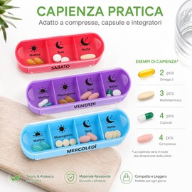 App Life Weekly Pill Box 7 Days with 28 Compartments