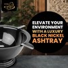 Stinky Cigar Black Nickel Ashtray - Windproof Stainless Steel Design