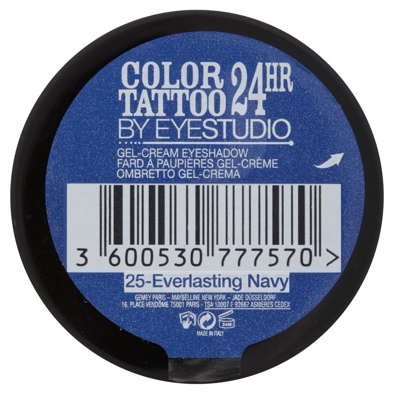 Maybelline Color Tattoo 24Hr Eyeshadow 25 Everlasting Navy