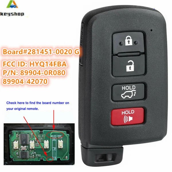 KEYECU for Toyota RAV4 2013 2014 2015 2016 2017 2018