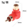 Audio Fan Pin Plug Right Angle Adapter RCA Adapter Right