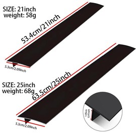 Silicone Stove Counter Gaps Cover, 2 Counts Kitchen Stove Counter Seams Filler, Easy To Clean Kitchen Appliance Parts for Oven, Dishwasher, Washing Machine, Dryer - Color: Grey, Specification: 25 inches-2pcs