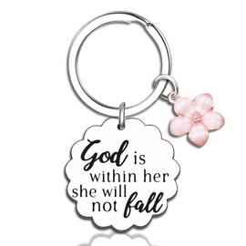 Klpoyu Christian Gifts for Women Inspirational Bible Verse for Friends Teen Girl Christian Keychain Spiritual Gifts Religious Biblical for Women Faith Based Gift Bible Accessories