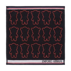 Emporio Armani 02340016 Emporio Armani Silhouette, Manga Bear, 100% Cotton, Mini Towel, Hand Towel, Handkerchief, Brand, Present, Gift, Transfer, Farewell, 98.black