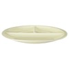 titto P37003 3-Compartment Dish (Round), Light Green