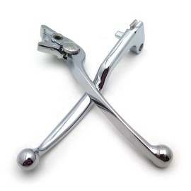 XHT Chrome Brake Clutch Lever For Yamaha YZF R1 1999-2003 R6 1999-2004 FZ1 2001-2005