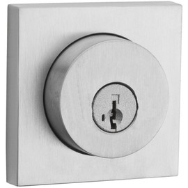 Kwikset 159SQT-S.STRKP Halifax Double Cylinder Keyed Entry Deadbolt from The Signature Series Collection - Satin Chrome