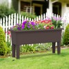 Giantex Raised Garden Beds Outdoor Set of 2, Self-Watering Planter