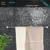 Kon-fort Home Towel Rail 30 cm for Drilling Bathroom Brushed
