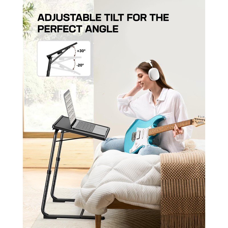 LORYERGO TV Tray - TV Table, Folding Table Trays, w/6
