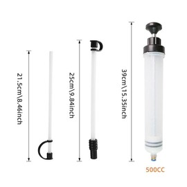 500CC Oil Fluid Extractor, Portable Automotive Fuel Extraction Pump, Quick Absorption Manual Oil Extractor Pump, Car Repair Tool, Oil Fluid Extractor Tools, Car Accessories for Repairing