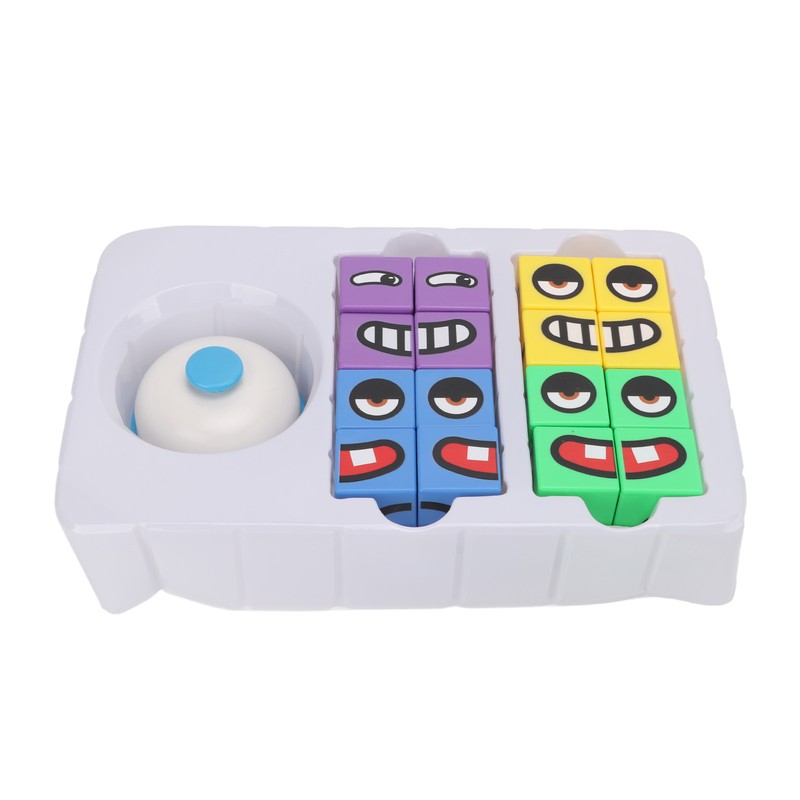 Expressions Matching Cube Face Changing Building Blocks Educational Interactive Toy