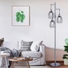 Nintiue Dimmable Floor Lamp, 3 x 800LM LED Edison Bulbs