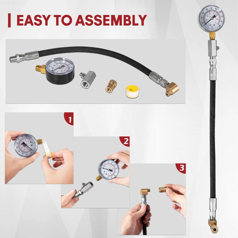 Compression Tester TU-15 Diesel Compression Tester Guage Cylinder Pressure Test