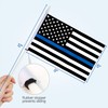 Anley Thin Blue Line USA Mini Flag 12 Pack -