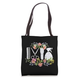 Hair Styling Tool Flower Hairdresser Hairstylist Barber Gift Tote Bag