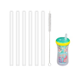 KLOWOAH Replacement Straws Compatible with The First Years Insulated Straw Cup 9 oz (Pack of 6)