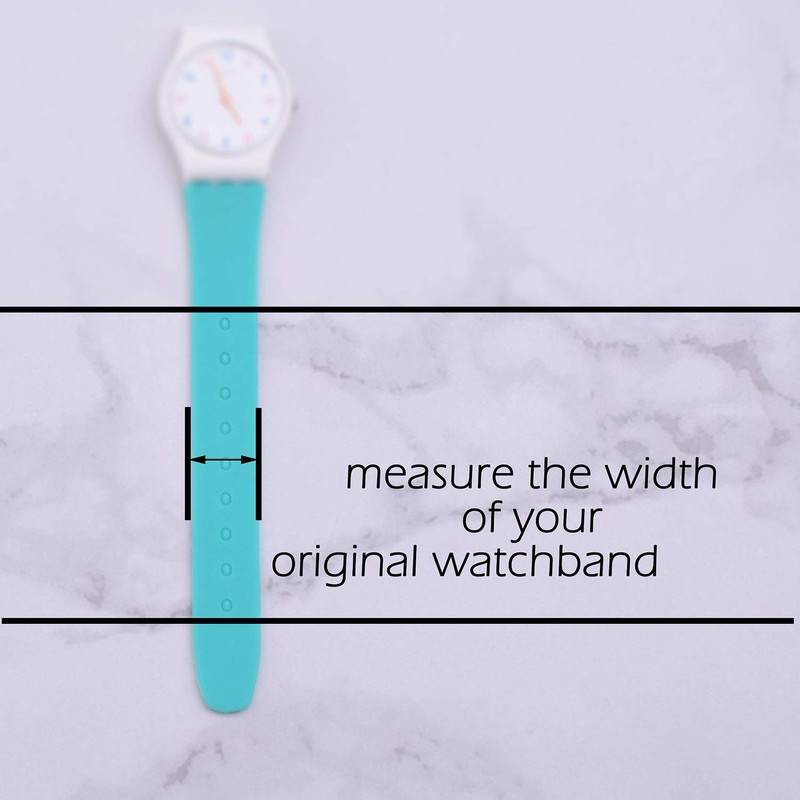 OliBoPo Replacement Waterproof Silicone Rubber Watch Strap Watch Band for