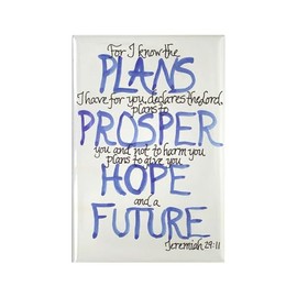 CafePress Jeremiah 29:11 Magnet Magnets Rectangle Magnet, 3"x2" Refrigerator Magnet