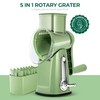 SUSTEAS Rotary Cheese Grater with Handle - Vegetable Shredder with
