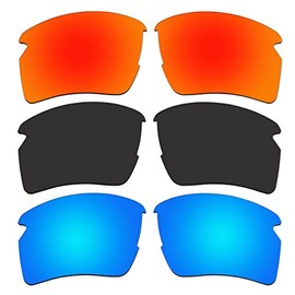 3 Pair Replacement Polarized Lenses for Oakley Flak 2.0 XL Sunglasses Pack P6