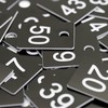 ABS Plastic Numbered Tags Rectangle Key Tags ID Tags Number