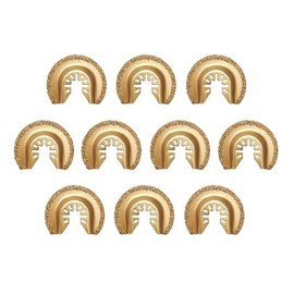 SDTOOLS 64mm Half Circle Diamond Quick Release Oscillating Saw Blade Renovator House DIY Multi Tools Cutting Disc (10)