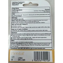 Herstat Plus+ Cold Sore Fever Blister Herpes Propolis Treatment 11/2025