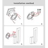 Pasoar Modern Wall Sconces Set of Two, Led Wall Light