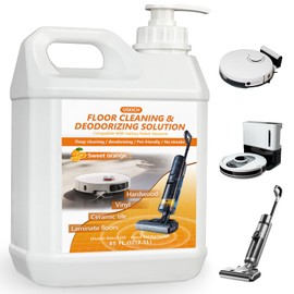 Floor Cleaning Solution- 85 FL OZ-Floor Cleaner for Mopping with Tineco,Deep Cleaning &Deodorizing for Roborock,Compatible with Saros Series,S8/S7 Series,Q Revo/Q Series,iFLOOR Series Wet Dry Vacuum
