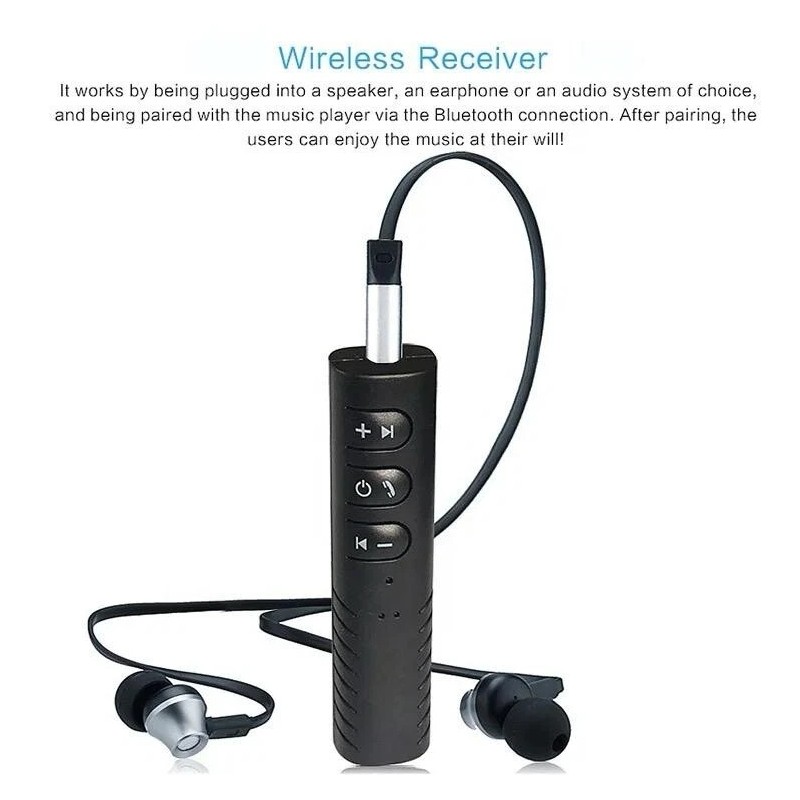 Unbranded 3.5mm wireless Receiver Handsfree Adapter bluetooth 5.0 receiver for
